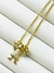 Colar Elo Português Fino com Pingente de Menina – 45cm + 6cm de Extensor. Banhado à ouro 18k.