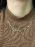 Choker Veneziana de Estrelas Lisa e Zircônias, com extensor - Banhada a ouro 18k. - comprar online