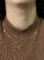 Choker Veneziana com Bolinhas Lisa e Zircônia – 40cm + 5cm de Extensor - Banhada a ouro 18k. - comprar online