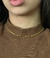 Choker Cabo de Aço com Coração liso e duas Pedrinhas brancas - Banhada a ouro 18k. na internet