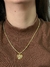 Colar cabo de aço fina de coração, com extensor - Banhada à ouro 18k. - comprar online