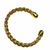 Bracelete Grosso Trabalhado - Banhado a ouro 18k.