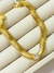 Pulseira rabo de gato com pedra de zircônia - Banhada à ouro 18k.
