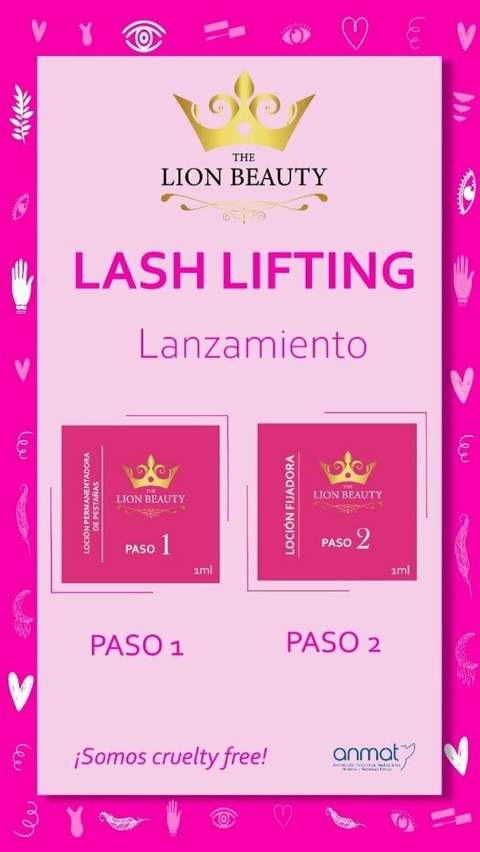 Lash lifting paso 1 y 2 THE LION BEAUTY. Monodosis