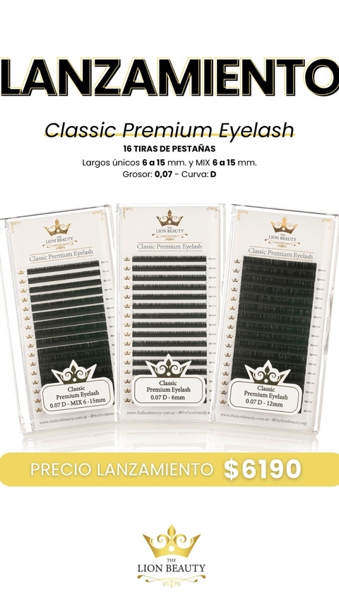 Pestañas Classic Mix - THE LION BEAUTY