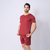 Camiseta Dry Colmeia Bordo
