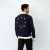 Blusa Gola V Moletom Stars Azul Marinho