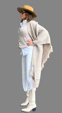 RUANAS TEJIDAS EN TELAR, llama baby doble cabo - comprar online