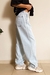 Calça Jeans Reta, Cristal, Unissex (P ao GG)