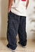 Calça Jeans Cargo, Cinza Escuro, Unissex (P ao GG) - comprar online