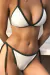 Top Cortininha Fixo e Calcinha Lacinho Bumbum Fio Duplo OFF WHITE com LUREX - loja online