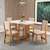 Mesa 4 Cadeiras Magic S Mel/Blonde – VIERO MÓVEIS