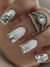 Uñas Autoadhesivas Press On - Frances Plateadas