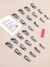 Uñas Autoadhesivas Press On - Marmol Blanco - comprar online