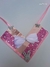 Gargantilha Rosa luxo com 05 unid