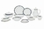 VAJILLA DE PORCELANA AZUL DE 96 PIEZAS - comprar en línea