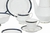 VAJILLA DE PORCELANA AZUL DE 96 PIEZAS - Tendence