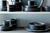 MINI TAZON COLORTRIO GRAPHITE STAX DE PORCELANA EN COLOR GRIS Y NEGRO - Tendence