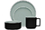 TARRO COLORTRIO GRAPHITE STAX DE PORCELANA EN COLOR GRIS Y NEGRO en internet