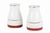 JUEGO DE SALERO Y PIMIENTERO DE PORCELANA MARBLE RED - comprar en línea