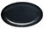 PLATON DE PORCELANA OVAL SWIRL NEGRO 41CM - comprar en línea