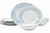 PLATO TRINCHE DE PORCELANA HAMMOC AZUL 27CM - Tendence