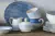 AZUCARERA DE PORCELANA CON TAPA HAMMOC AZUL 266ML - Tendence