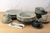 PLATO PAN DE PORCELANA CONIFERE TAUPE DE 17CM - Tendence