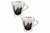 JUEGO DE 2 TAZAS CAFE EXPRESSINO DOBLE PARED THERMIC 105ML en internet