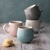 TAZA DE STONEWARE 350ML ESMALTE DOBLE REACTIVO COLOR CARBON APTO PARA MICROONDAS Y LAVAVAJILLAS 9X13CM - Tendence