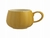 TAZA DE STONEWARE CHEVRON 350ML CON DISENO DE RELIEVE AMARILLO APTO PARA MICROONDAS Y LAVAVAJILLAS 9X13CM - comprar en línea