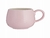 TAZA DE STONEWARE 350ML CON DISENO DE RELIEVE ESTILO PANAL ROSA APTO PARA MICROONDAS Y LAVAVAJILLAS 9X13CM - comprar en línea