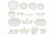 VAJILLA DE PORCELANA DE 96 PIEZAS HAKU BONE CHINA - comprar en línea