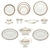 VAJILLA DE PORCELANA DE 96 PIEZAS BRILLIANCE - comprar en línea