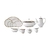 VAJILLA DE PORCELANA TOORAK BLUE DE 96 PIEZAS en internet