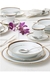 VAJILLA DE PORCELANA TOORAK BLUE DE 96 PIEZAS - Tendence