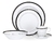 VAJILLA DE PORCELANA TOORAK NOIR DE 96 PIEZAS - comprar en línea