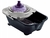 CUBETA AUTOMATICA CON RUEDAS GIRATORIAS DE PLASTICO COLOR GRIS OSCURO Y GRIS CLARO DE 14L - Tendence