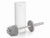 CEPILLO CON BASE PARA BANO CON TAPA BLANCO CEPILLO CON CERDAS LARGAS Y RESISTENTES PARA UNA LIMPIEZA EFICAZ 9x37CM - comprar en línea