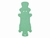 ALFOMBRA PARA BANO DE CAUCHO NATURAL ANTIDESLIZANTE 86X33CM VERDE - comprar en línea
