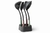 JUEGO 4 UTENSILIOSCURO CON SOPORTE NYLON NEGRO en internet