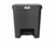 BOTE DE RECICLAJE STEP-UP DE PEDAL CON SOPORTE PARA ETIQUETAS ASA PARA TRANSPORTAR CIERRE SUAVE GRIS OBSCURO 25L - comprar en línea