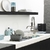 ESCURRIDOR COMPACTO PLASTICO Y ALUMINIO GRIS OBSCURO CON SOPORRTE PARA CUBIERTOS Y BASE ESCURRIDORA ANTIDESLIZANTE 38CM - Tendence