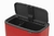 BOTE DE BASURA DOBLE CUBO DE ACERO ROJO 11/23 L - Tendence