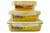 CONTENEDOR CON TAPA CON TAPANGULAR VIDRIO 385ML en internet