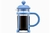 CAFETERA JAVA DE EMBOLO ICONICA AZUL 350ML en internet