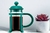 CAFETERA JAVA DE EMBOLO ICONICA VERDE 350ML - Tendence