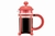 CAFETERA JAVA DE EMBOLO ICONICA ROJA 350ML en internet