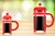 CAFETERA JAVA DE EMBOLO ICONICA ROJA 350ML - Tendence