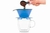 FILTRO DE CAFE CON TAZA DOBLE PARED AZUL 310ML en internet